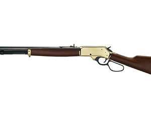 Henry 45-70 Government Lever Action Rifle, Brass Finish, 22" Octagonal Barrel