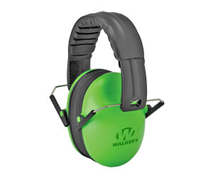 Walker's Ultra Compact Earmuffs for Kids - Green