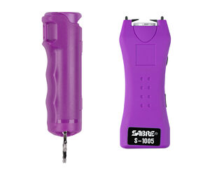 Sabre Stun Gun and Pepper Spray Package - Purple