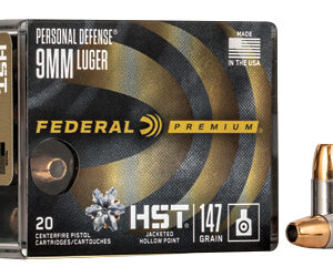 Federal HST 9mm 147gr JHP 20rd Box