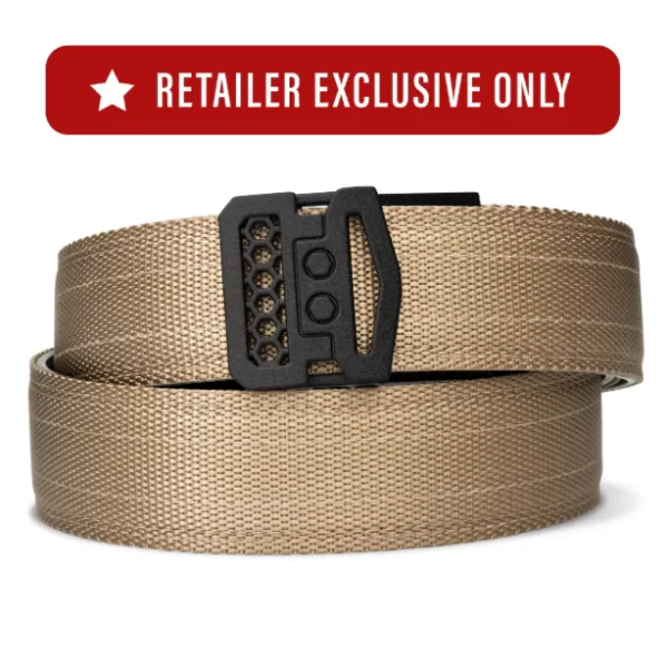 Kore Tan 499 Tactical Nylon EDC Gun Belt - X10 Exclusive Buckle Black
