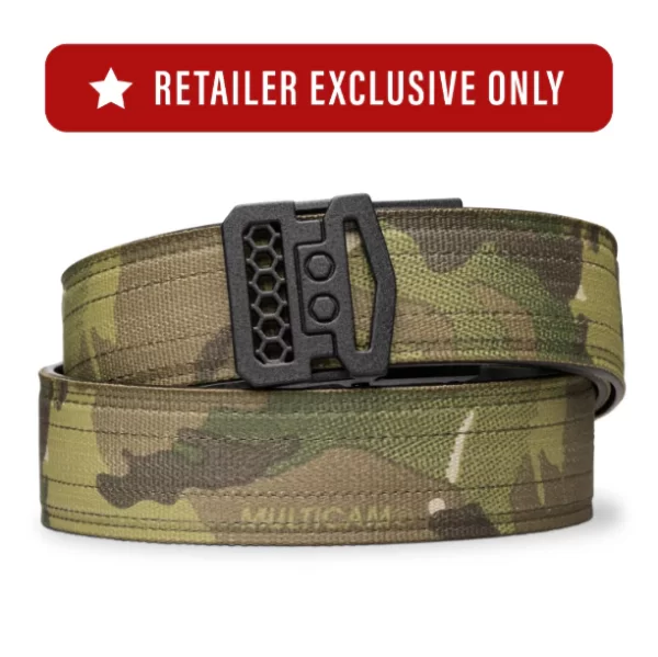 Kore Multicam Tactical Nylon EDC Gun Belt - X10 Exclusive Buckle Black