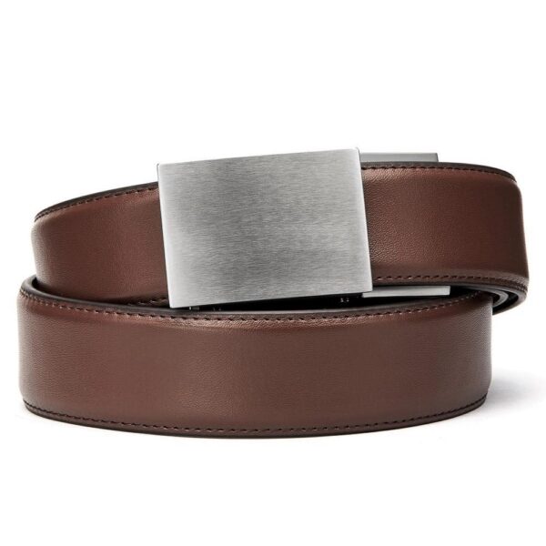 Kore Brown Leather EDC Gun Belt - X4 Buckle Stainless Steel
