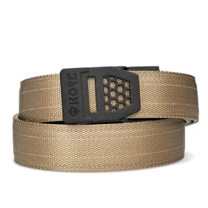 Kore Tan 499 Tactical Nylon EDC Gun Belt - X6 Buckle Black