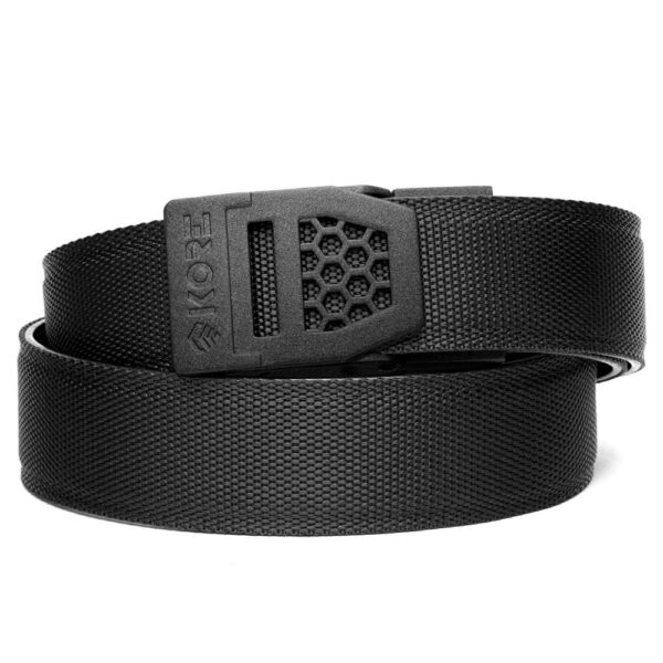 Kore Black Tactical Nylon EDC Gun Belt - X6 Buckle Black