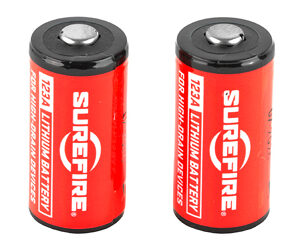 Surefire CR123A Lithium Batteries, 2pk