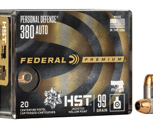 Federal HST 380 ACP 99GR JHP 20rd Box